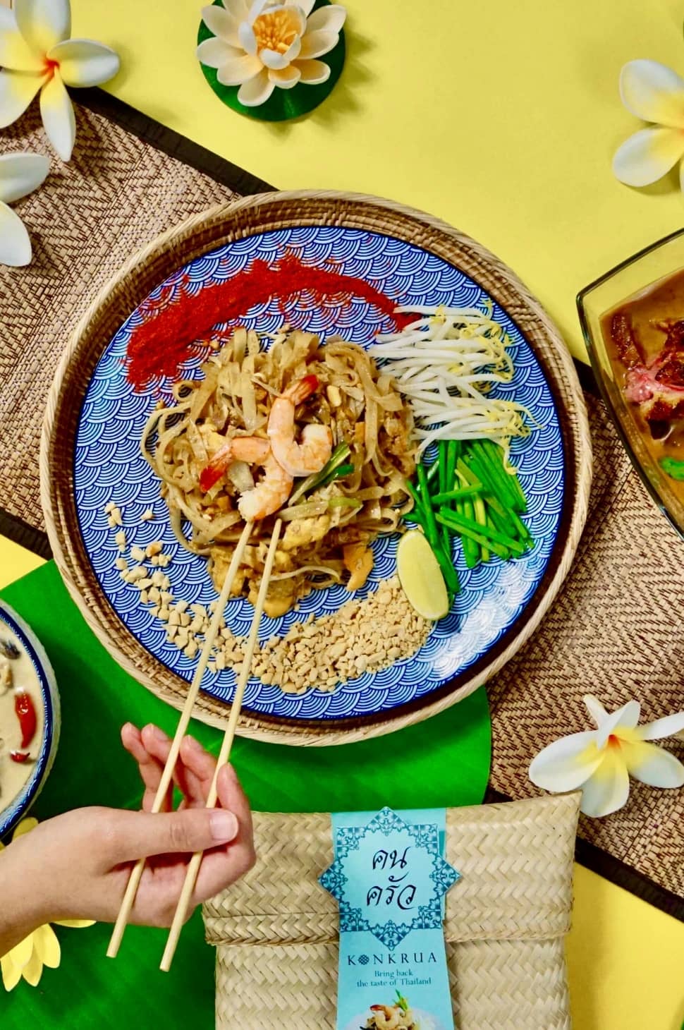 Pad Thai Kochbox (für 2-3 Portionen) in der Bambusbox
